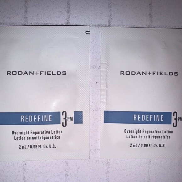 2X Rodan + Fields Redefine Step 3 PM Overnight Restorative Cream Sample Packet - Picture 1 of 2